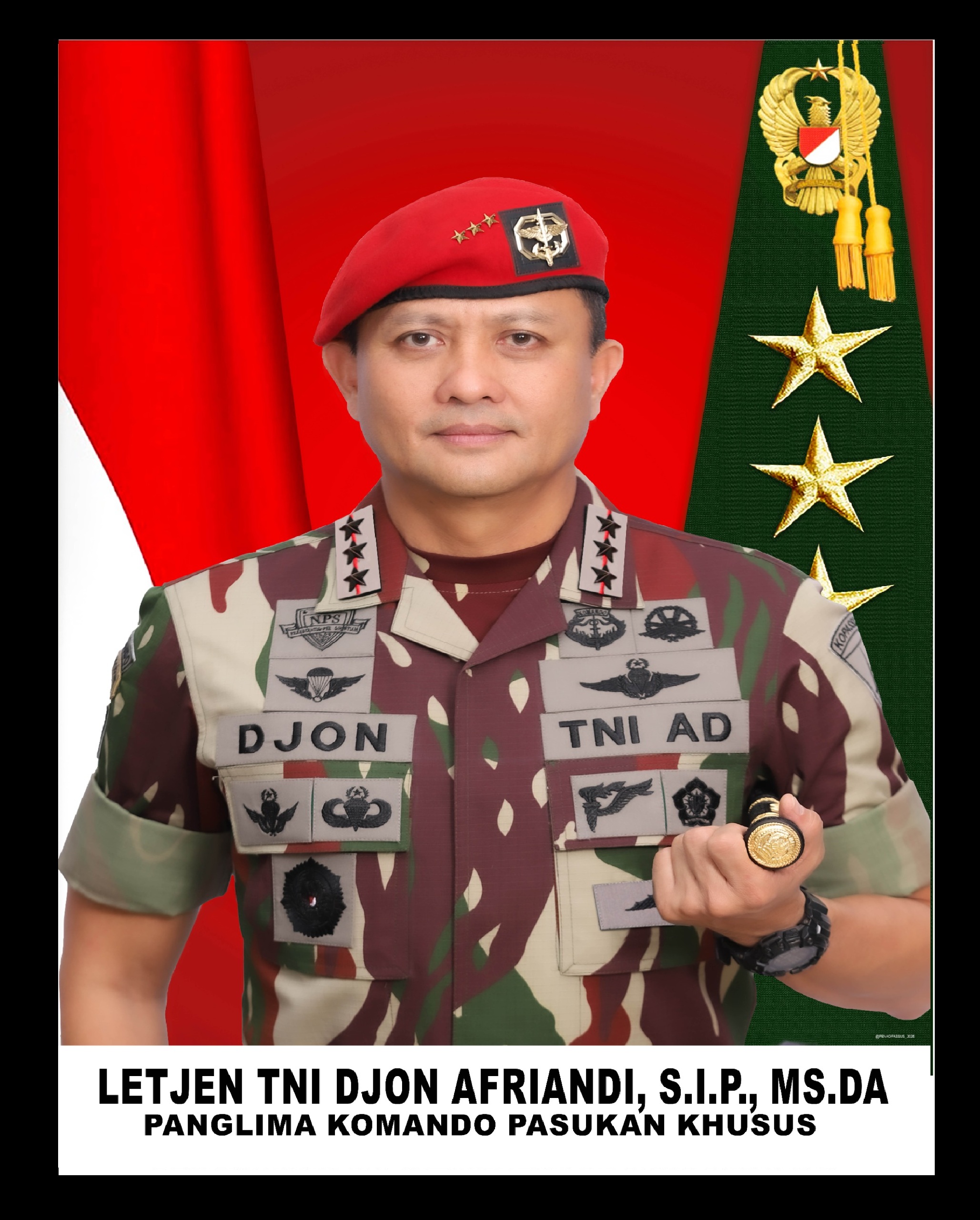 Letjen TNI Djon Afriandi, S.I.P., MS.DA